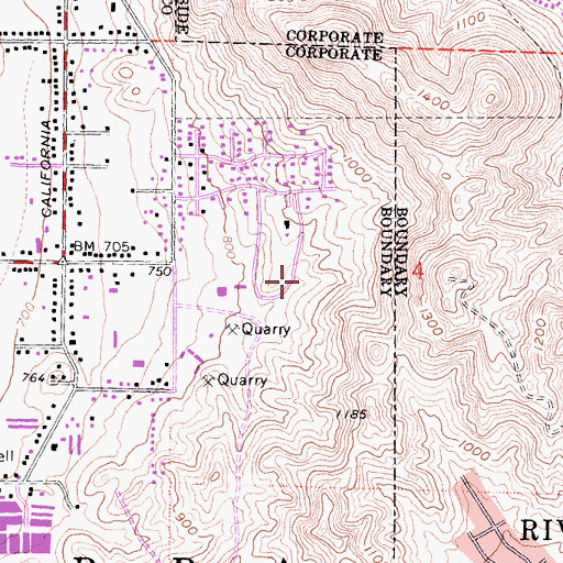 Topographic Map of Norco Animal Shelter, CA