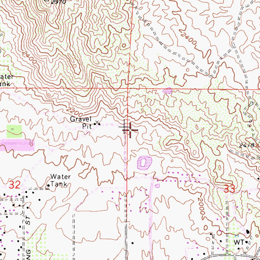 Topographic Map of Serrano Heights, CA
