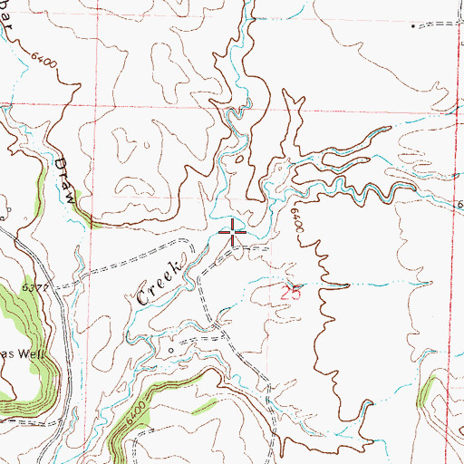 Topographic Map of Devil Creek, CO