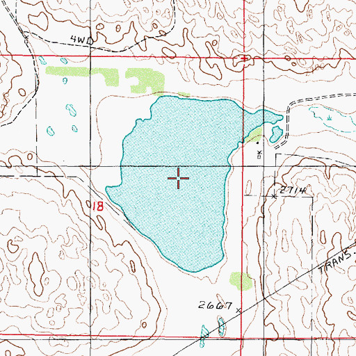 Topographic Map of Diamond Lake, NE