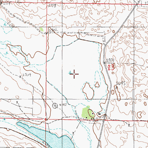 Topographic Map of American Game Marsh State Wildlife Management Area, NE