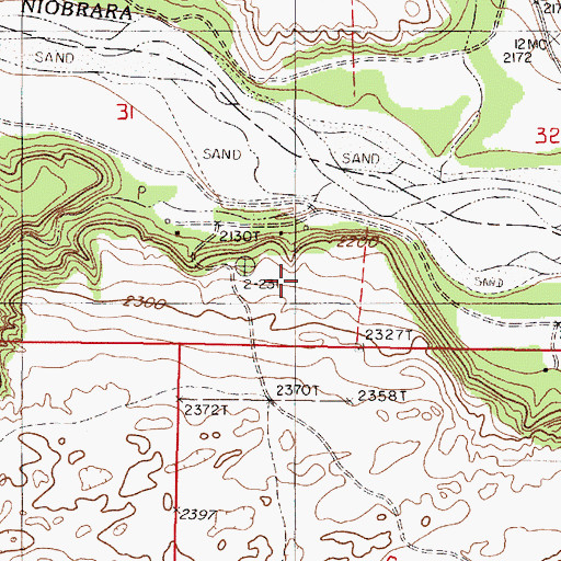 Topographic Map of Fairfield Campground, NE