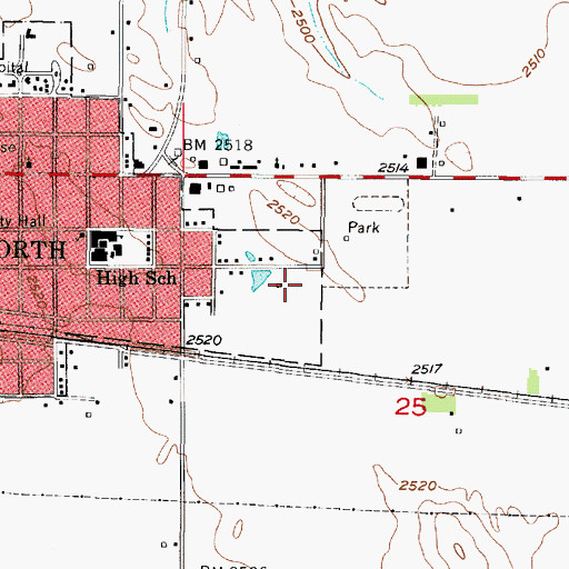 Topographic Map of New Apostolic Church, NE