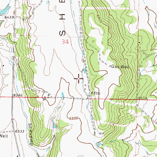 Topographic Map of Indian Spring Creek Lateral, CO