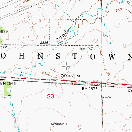 Topographic Map of Ainsworth Municipal Golf Course, NE