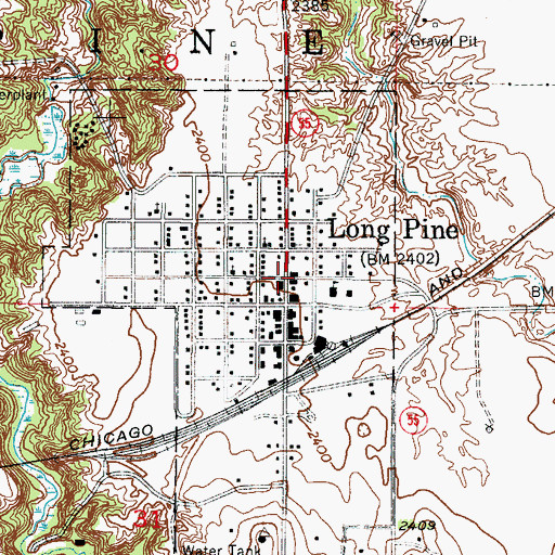 Topographic Map of Lohmeyer Chiropractic Clinic, NE