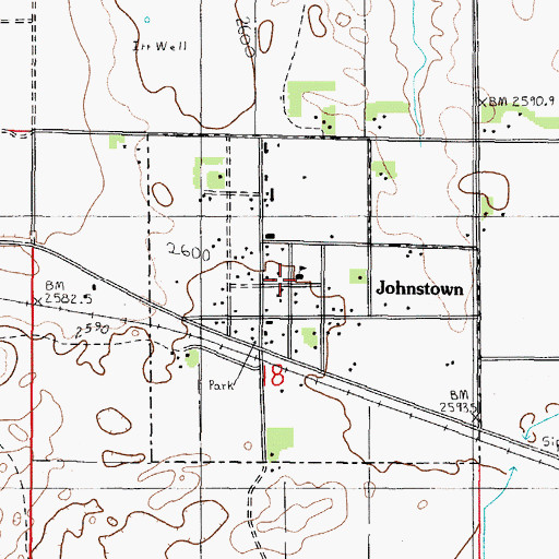 Topographic Map of United Methodist Church, NE
