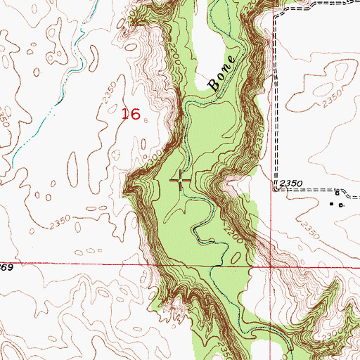 Topographic Map of Keller School Land State Wildlife Management Area, NE
