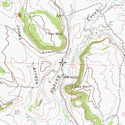 Topographic Map of Salabar Draw, CO