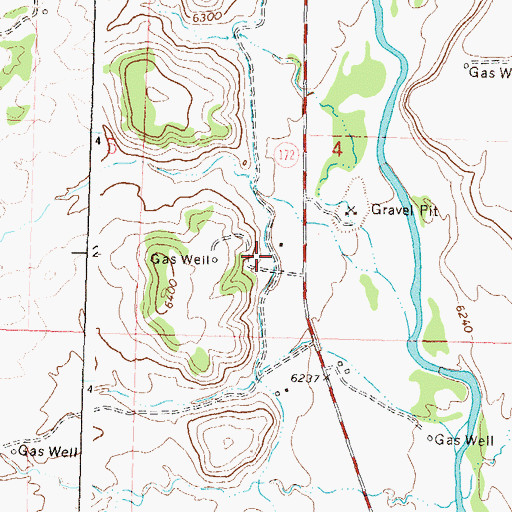 Topographic Map of La Boca Ditch, CO