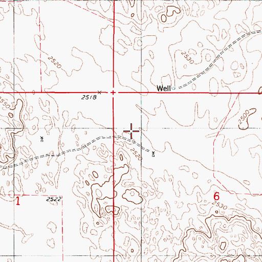Topographic Map of Township of Selden, NE
