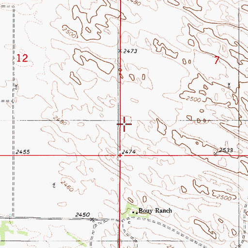 Topographic Map of Township of Gracy, NE
