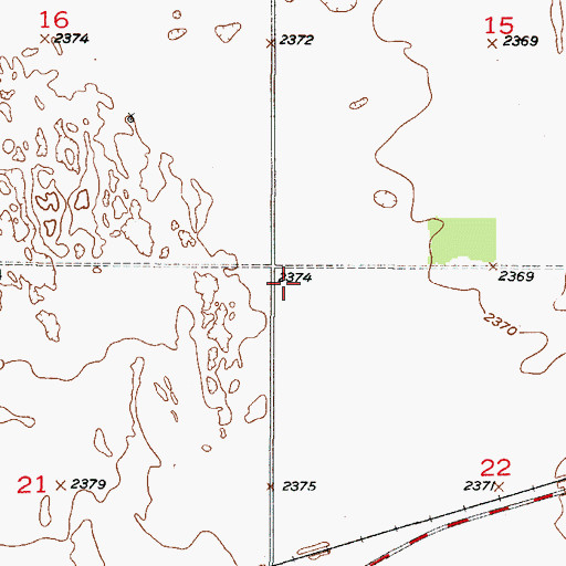 Topographic Map of Township of Harrison, NE