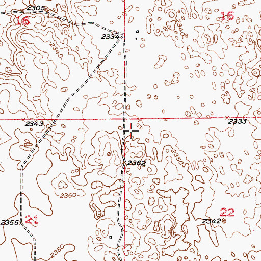 Topographic Map of Township of Brinkerhoff, NE