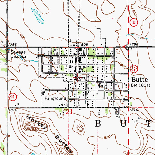 Topographic Map of Boyd County Sheriff's Office, NE