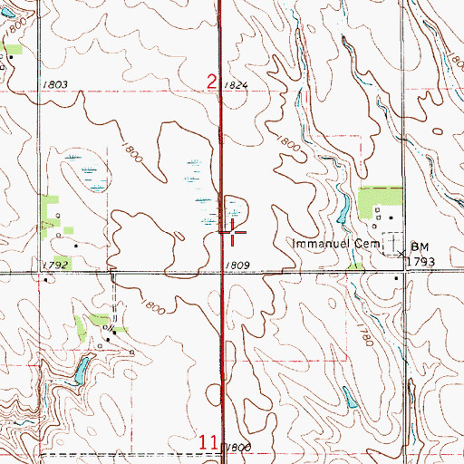 Topographic Map of Lewis and Clark Camp Site Historical Marker, NE