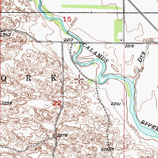 Topographic Map of Aggies Acres, NE