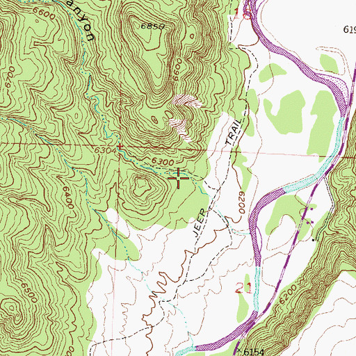 Topographic Map of Pine Tree Canyon, CO