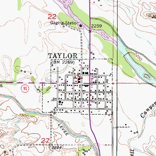 Topographic Map of Loup County Sheriff's Office, NE