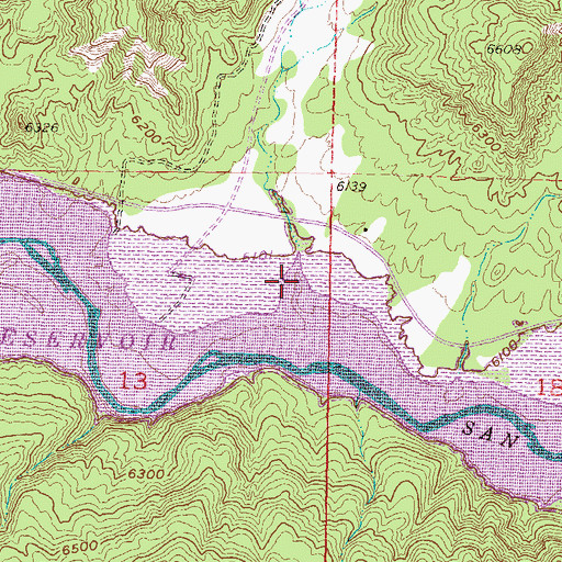 Topographic Map of Sandoval Canyon, CO
