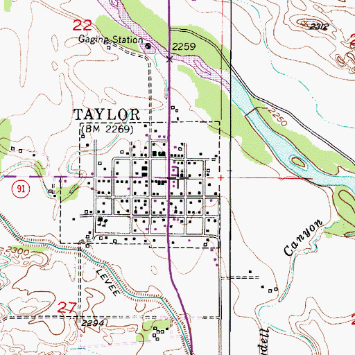 Topographic Map of Pioneer Memorial Log Cabin Museum, NE