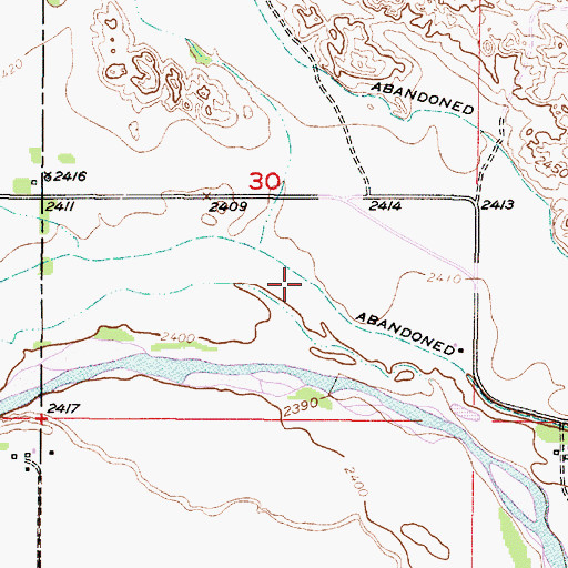 Topographic Map of Almeria Meadow State Wildlife Management Area, NE
