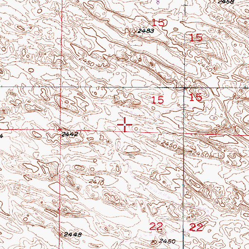 Topographic Map of Township of Strohl, NE