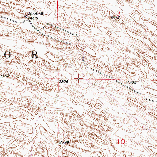 Topographic Map of Township of Taylor, NE