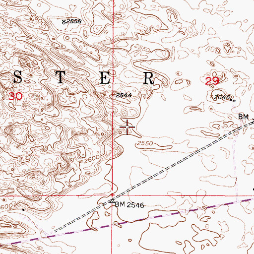 Topographic Map of Blaine Center (historical), NE