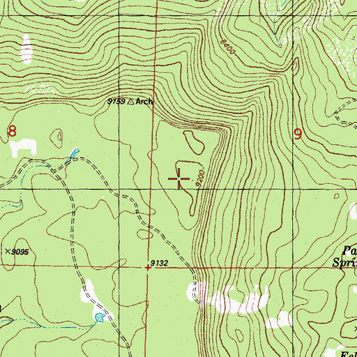Topographic Map of Archuleta Mesa, CO