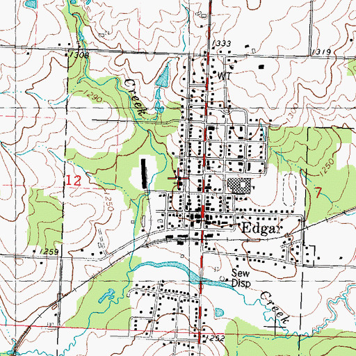 Topographic Map of Saint John the Baptist Catholic School, WI