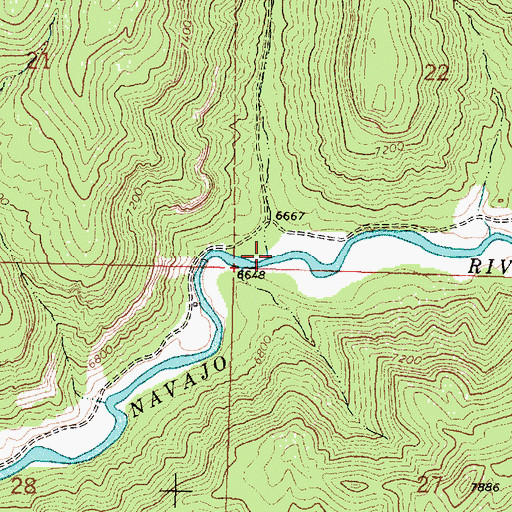 Topographic Map of Seguro Canyon, NM