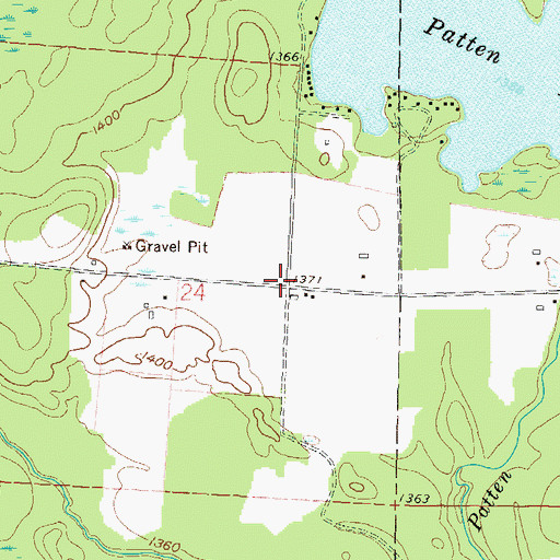 Topographic Map of Bluebird School (historical), WI