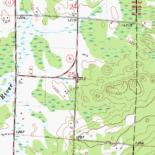 Topographic Map of McKinley School (historical), WI