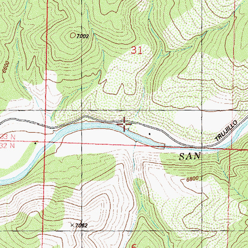 Topographic Map of Hersch Canyon, CO