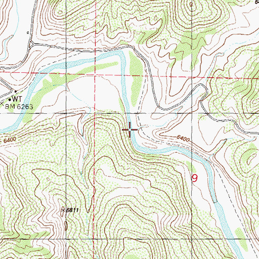 Topographic Map of Gomez Canyon, CO