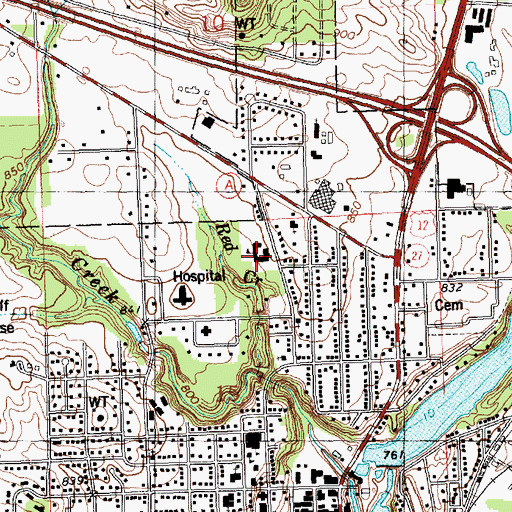 Topographic Map of Forrest Street Early Learning Center, WI