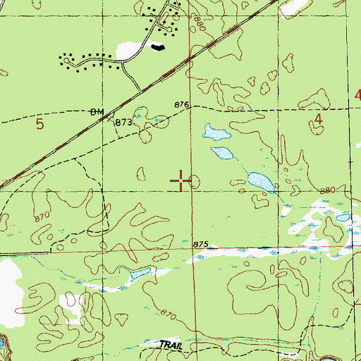 Topographic Map of Freeman School (historical), WI