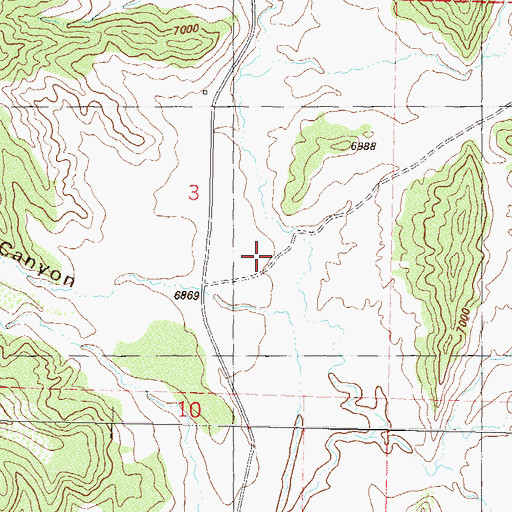 Topographic Map of Kearns, CO