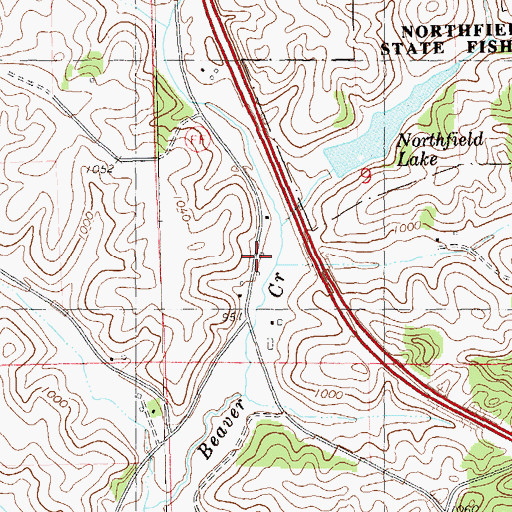 Topographic Map of Holen School (historical), WI