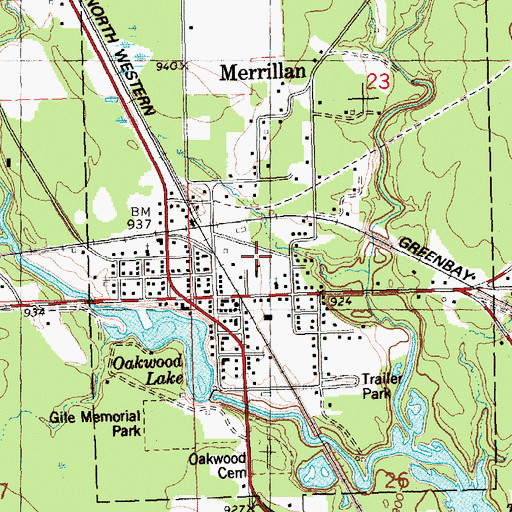 Topographic Map of Lincoln Elementary School, WI