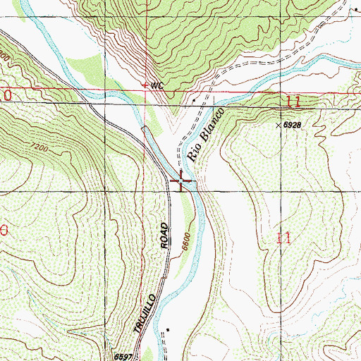 Topographic Map of Rio Blanco, CO