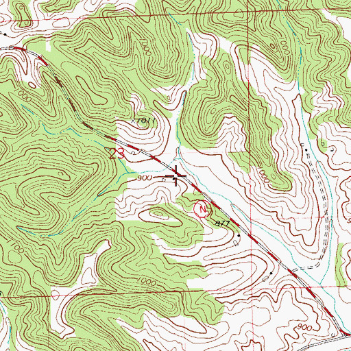 Topographic Map of Rogneys (historical), WI