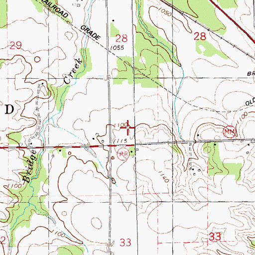 Topographic Map of Stephen Landing Strip (historical), WI