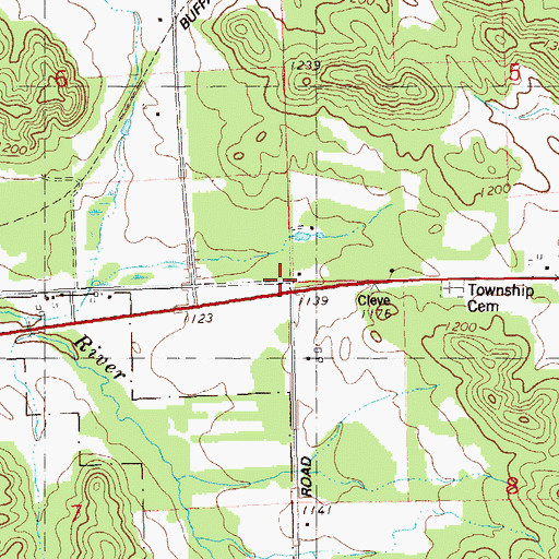 Topographic Map of Valley View School (historical), WI