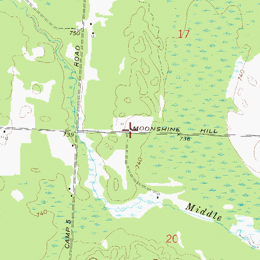 Topographic Map of Brookdale School (historical), WI