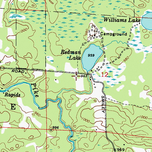 Topographic Map of Coons School (historical), WI
