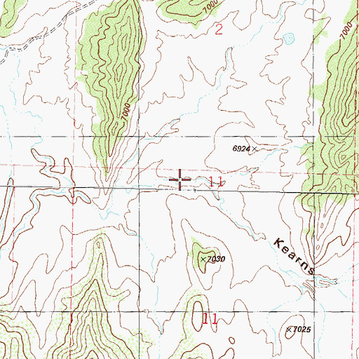 Topographic Map of Kearns Canyon, CO