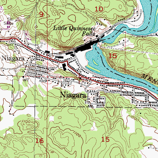 Topographic Map of Saint Anthonys Roman Catholic Church, WI
