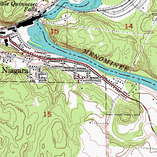 Topographic Map of Shattuck Public School (historical), WI